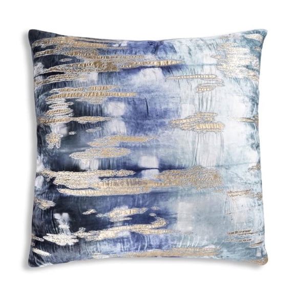 Cloud9 Design Boheme Navy 22" x 22" - Printed Velvet Decorative Throw Pillow