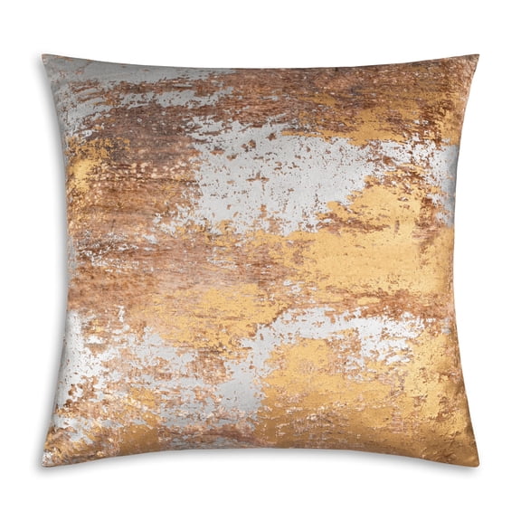Cloud9 Design Leah Grey Gold Pillow-22"X22"