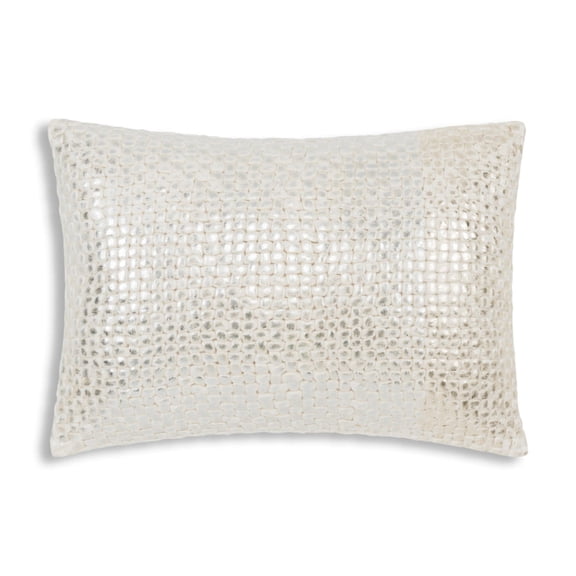 Cloud9 Design Mica Gold Silver Pillow, 14"X20"