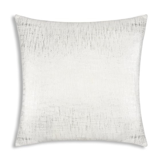 Cloud9 Design Mira Ivory Silver Cotton Pillow, 24"X24"