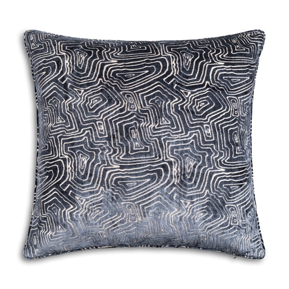 Cloud9 Design Nala Geometric Charcoal Pillow, 22"X22"