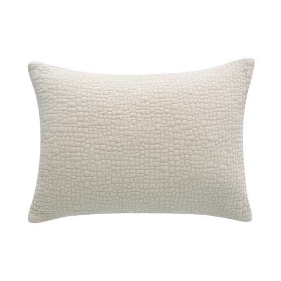 Cloud9 Design Tivoli Beige Textured Pillow, 14"X20"
