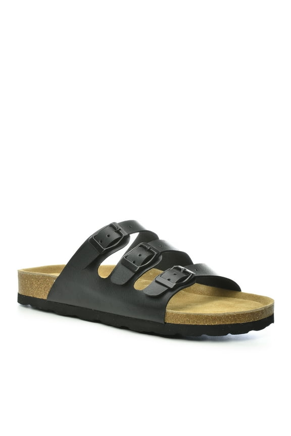 Ladies' Ruth Slip-On Contoured Comfort Footbed Buckle Sandals