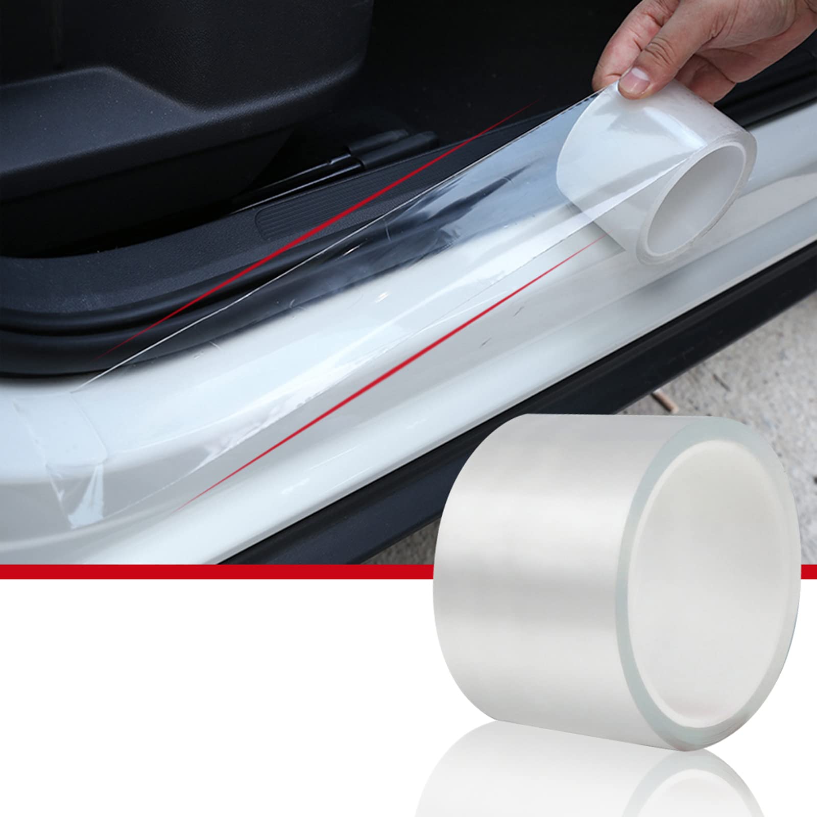 CloudBuyer Car Door Edge Guard Clear Universal Door Sill Guard/Trim