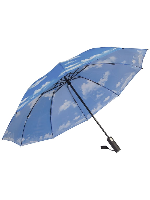 Umbrellas Clouds in the Sky Auto Open/Close Umbrella 46-inch Canopy
