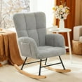 thumbnail image 1 of CloudRest Pro Nursery Rocking Chair, Cozy Accent Chair for Nursery/Bedroom/Living Room, Gray, 1 of 6