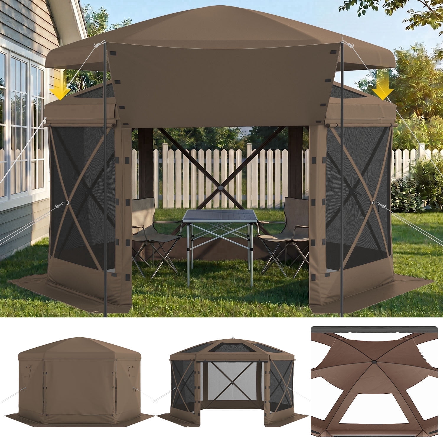 Coleman Instant Light 13x13 Camp Sunshade, Pop-Up, Tailgate and