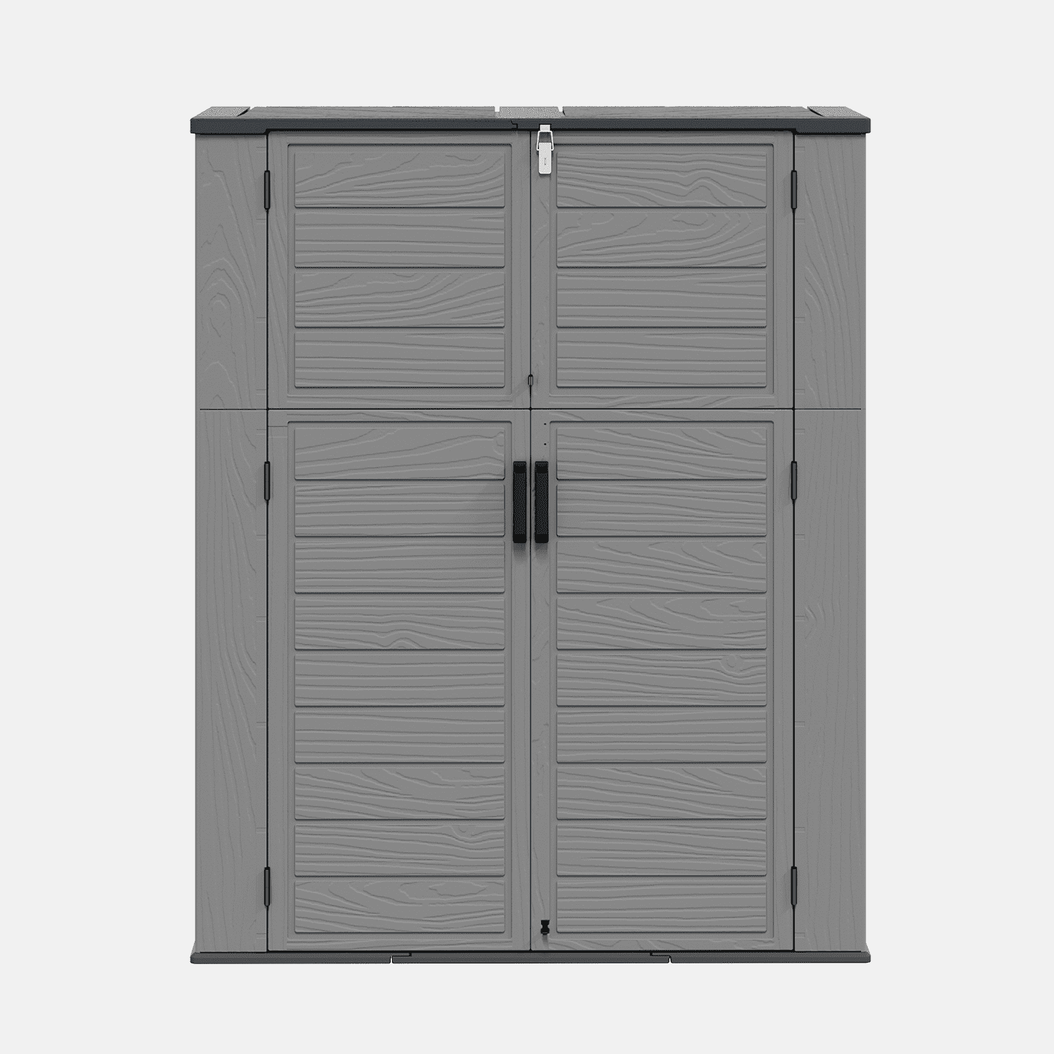 LazySunsets Waterproof Resin Gardening Supplies Storage Shed, 5.8 ft x 4.7 ft x 2.2 ft, Gray