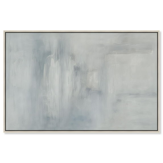 Clouded Depths I Canvas Print Minimalist Art by Art Remedy, Silver Frame, 45 x 30