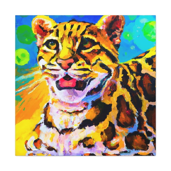 Clouded Leopard Fauvism - Canvas