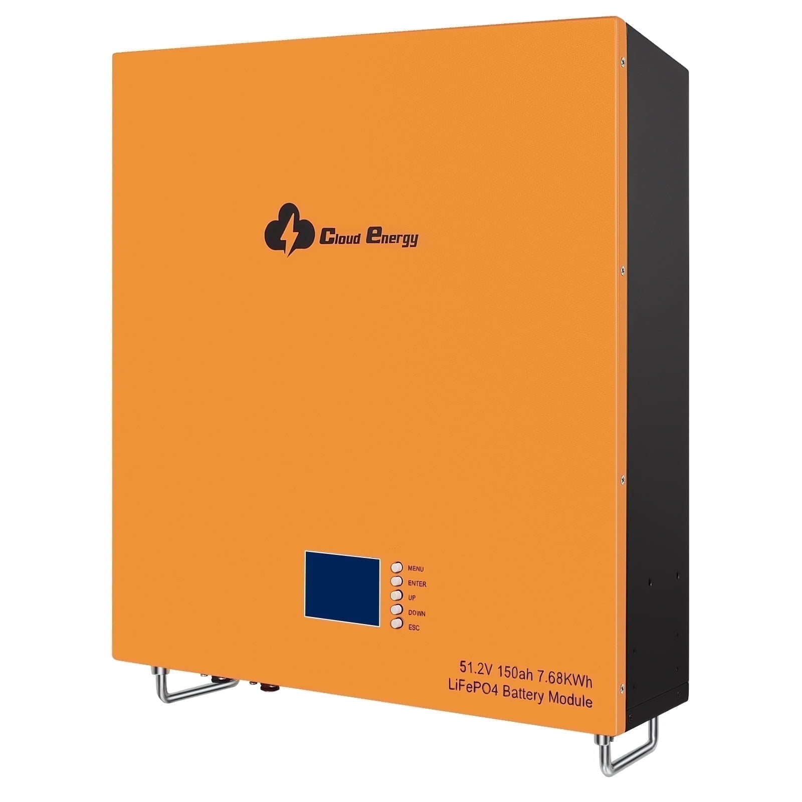 48V 150Ah Wall Mounted Lithium LiFePO4 Deep Cycle Rechargeable Battery |6000+ Life Cycles & 10-Year Lifetime | Built-in BMS & LED Monitor | RV, Solar, Marine, Overland, Off-Grid