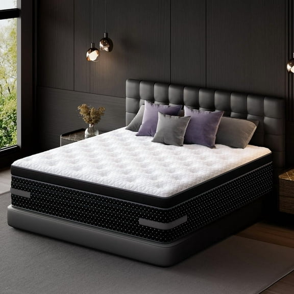 Sleepmax Cloudrix 10" Full Euro Top Hybrid Mattress with Certipur-Us Gel Memory Foam