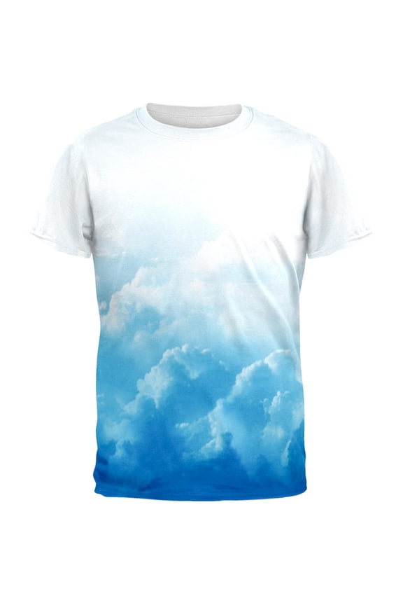 Clouds All Over Adult T-Shirt - X-Large