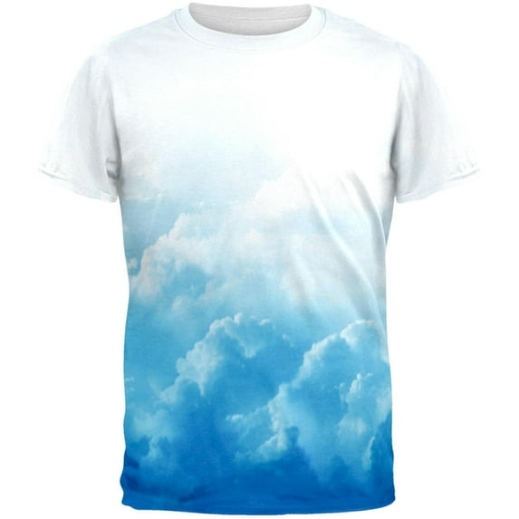 Clouds All Over Adult T-Shirt - X-Large