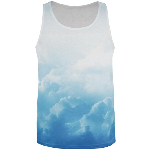 Clouds All Over Adult Tank Top - Large