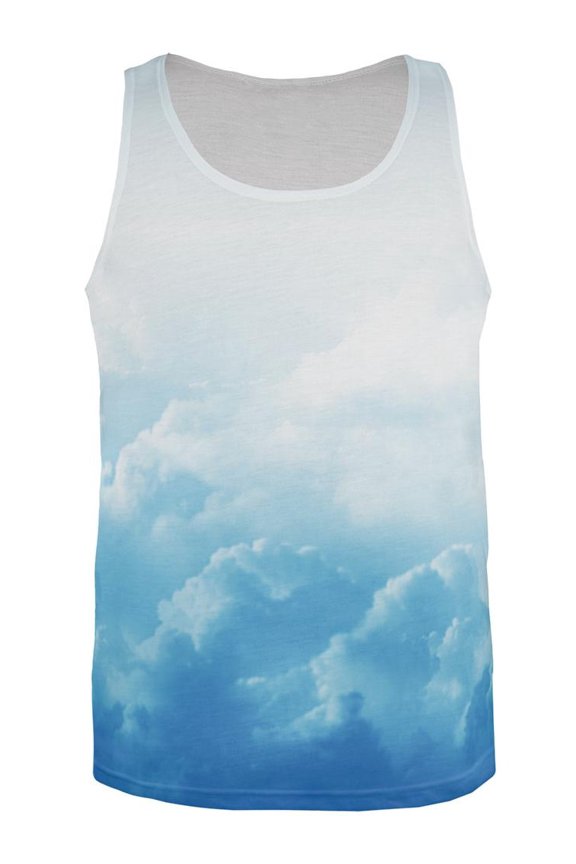 Clouds All Over Adult Tank Top - Large