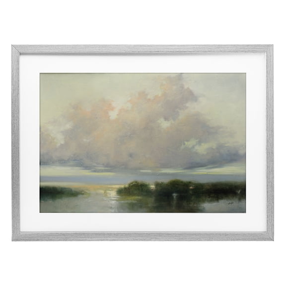 Stupell Industries Clouds And Currents View Gray Framed Print Under Glass, design by Julia Purinton, 14 x 20