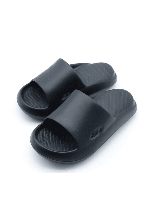 Comfort Cloud Slide Sandals for Women and Men, Non-Slip Shower Bathroom Slippers, Thick Sole Indoor House Slides