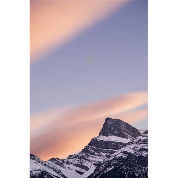Clouds At Sunset Above Mountain Peaks Kootenay Plains Alberta Canada Poster Print by Eryk Jaegermann - 11 x 17