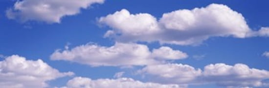 Clouds Canvas Art - Panoramic Images (36 x 12)