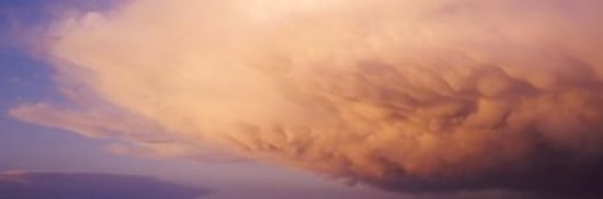 Clouds Canvas Art - Panoramic Images (36 x 12)