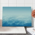 thumbnail image 1 of Clouds Cutting Board, Fluffy Clouds High Above Ground Mass of Condensed Water Vapor Floating Dream Image, Decorative Tempered Glass Cutting and Serving Board, Large Size, Blue White, by Ambesonne, 1 of 1