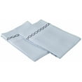 thumbnail image 1 of Clouds Embroidery Microfiber Pillowcases Light Blue/Navy Blue / Standard, 1 of 2