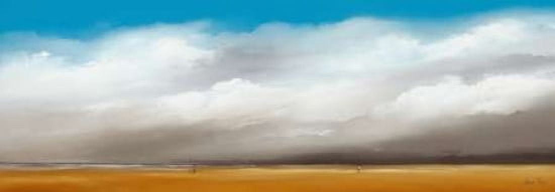 Clouds III Canvas Art - Hans Paus (24 x 48)