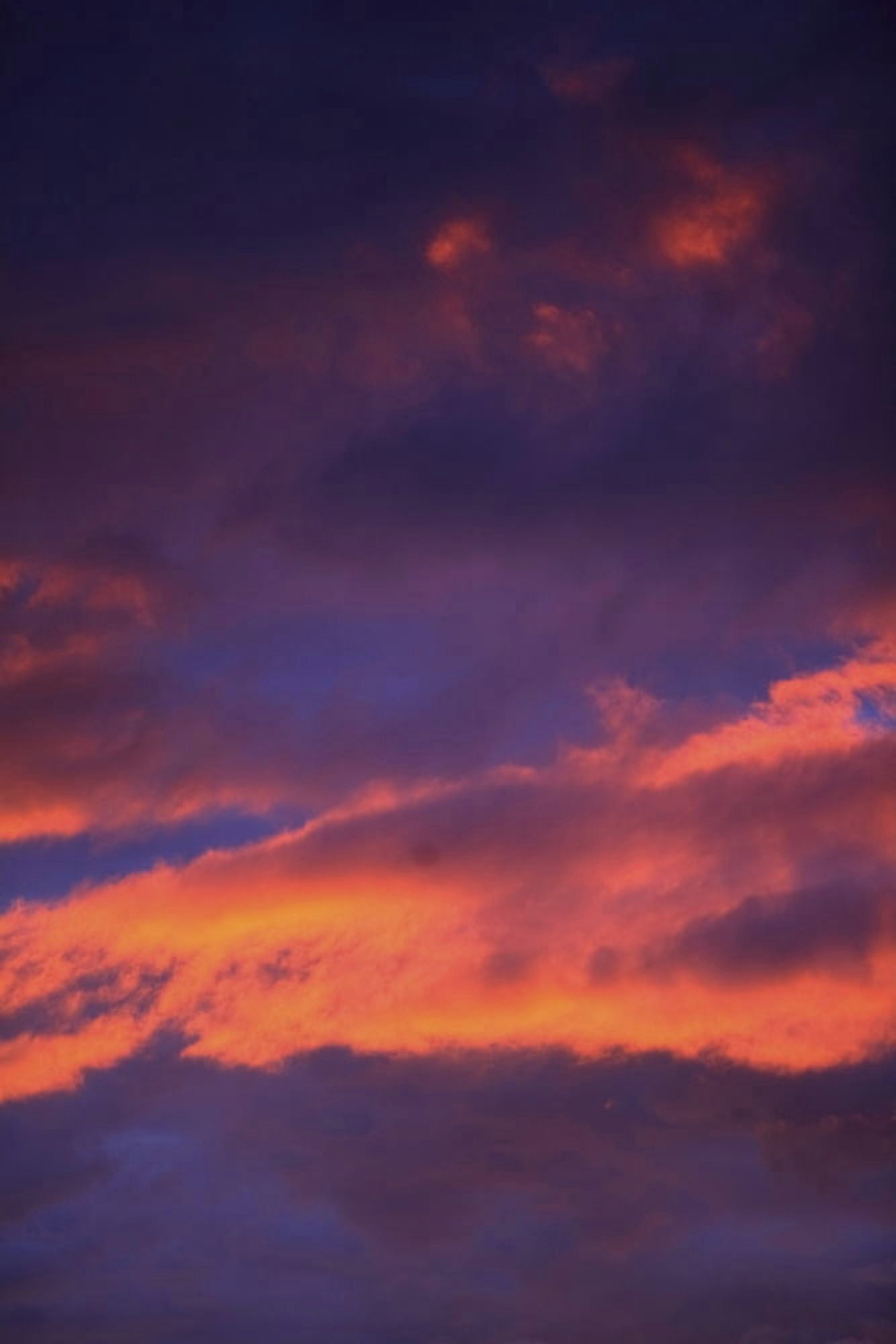Clouds In Sky With Pink Glow Canvas Art - Richard Wear Design Pics (11 x 17)