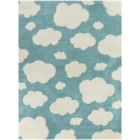 Clouds Kids Shag Area Rug