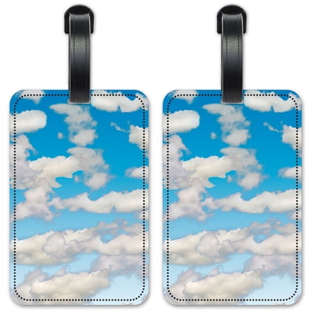 Clouds - Luggage ID Tags / Suitcase Identification Cards - Set of 2