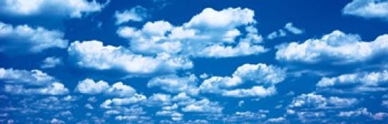 Clouds Marion County IL Canvas Art - Panoramic Images (36 x 12)