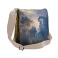 thumbnail image 1 of Clouds Messenger Bag, Rain Storm Clouds Sky, Unisex Cross-body, by Ambesonne, 1 of 2
