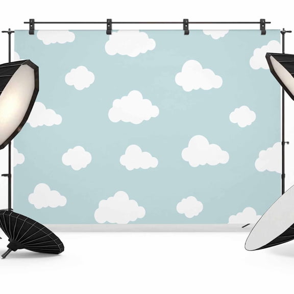 Clouds Photography Backdrop 7x5FT, Blue Sky Photo Backdrops, Background for Photography Studio Photo Studio Background, Back Drop for Photoshoot
