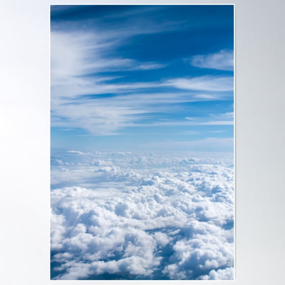 Clouds Poster Wall Art, Poster Only