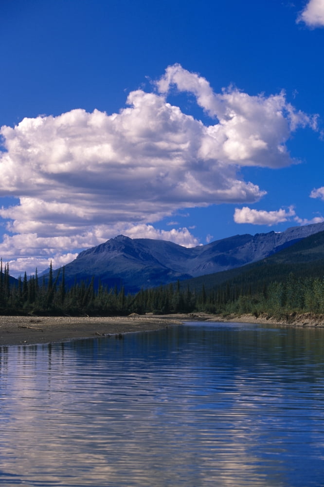 Clouds Reflecting In John River Brooks Range Ak Ar Su Canvas Art - Kevin Smith Design Pics (11 x 17)