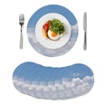thumbnail image 1 of Clouds Round Placemats Set of 8 for Dinning Tables,Heat-proof Braided Table Mats 13 Inch,Blue White Sky Natural Landscape Washable Place Mat for Kitchen Restaurant Party Decor Supplies Table Setting, 1 of 9