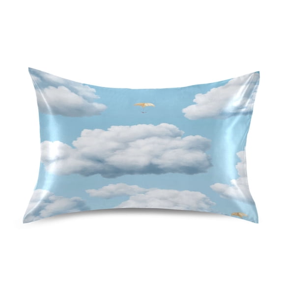 Clouds Satin Pillowcase 20''x26'' Double-Sided Print Soft Wrinkle Resistant