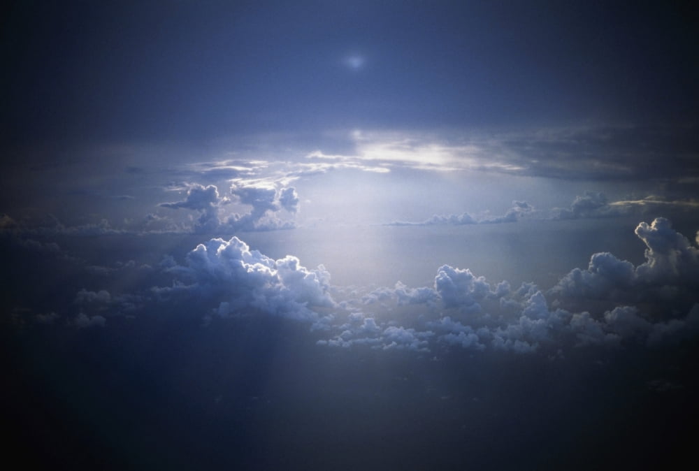 Clouds Sunlight Breaking Through Clouds Canvas Art - The Irish Image Collection Design Pics (18 x 12)