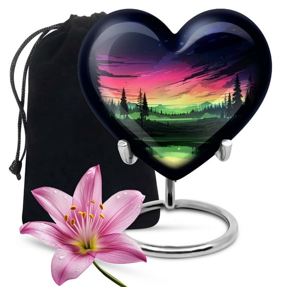 Clouds Urns For Human Ashes Adult Female, Cremation Urns For Men - Funeral Urns For Human Ashes Adult - Heart Shaped Urns For Ashes Adult Female Mom - Adult Urns For Human Ashes Women 8 Inch