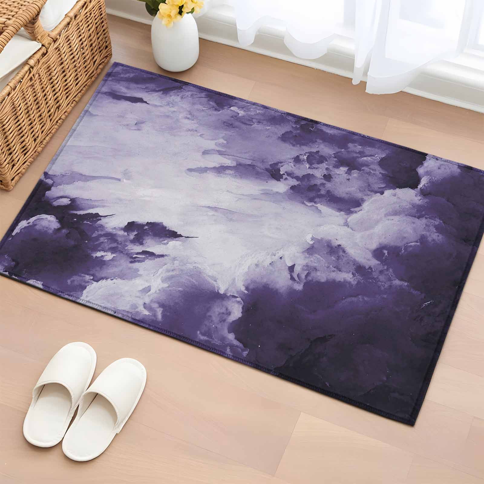 Small Cloud Rug Clouds Washable Small Entryway Area Rugs 2'x3', Abstract Gradient ...