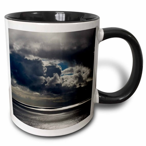 Clouds above the ocean, Cape Point, Cape Peninsula, South Africa 11oz Two-Tone Black Mug mug-329343-4