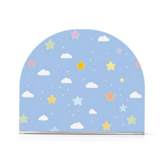 Clouds and Stars Napkin Holder Acrylic Napkin Dispenser Clear Modern Tabletop for Kitchen Counter