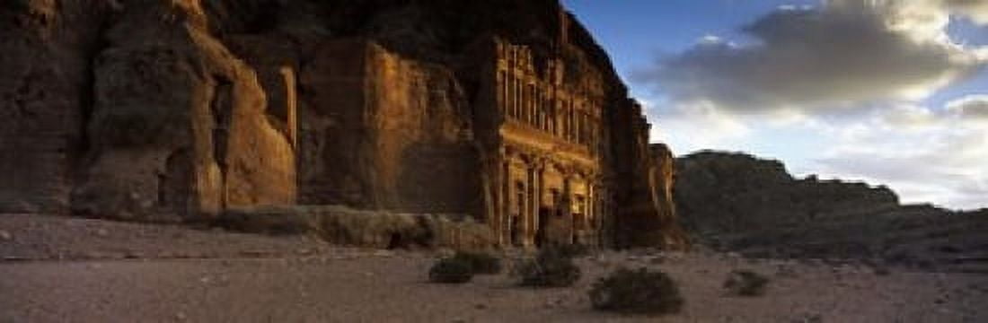 Clouds beyond the Palace Tomb Wadi Musa Petra Jordan Canvas Art - Panoramic Images (18 x 6)