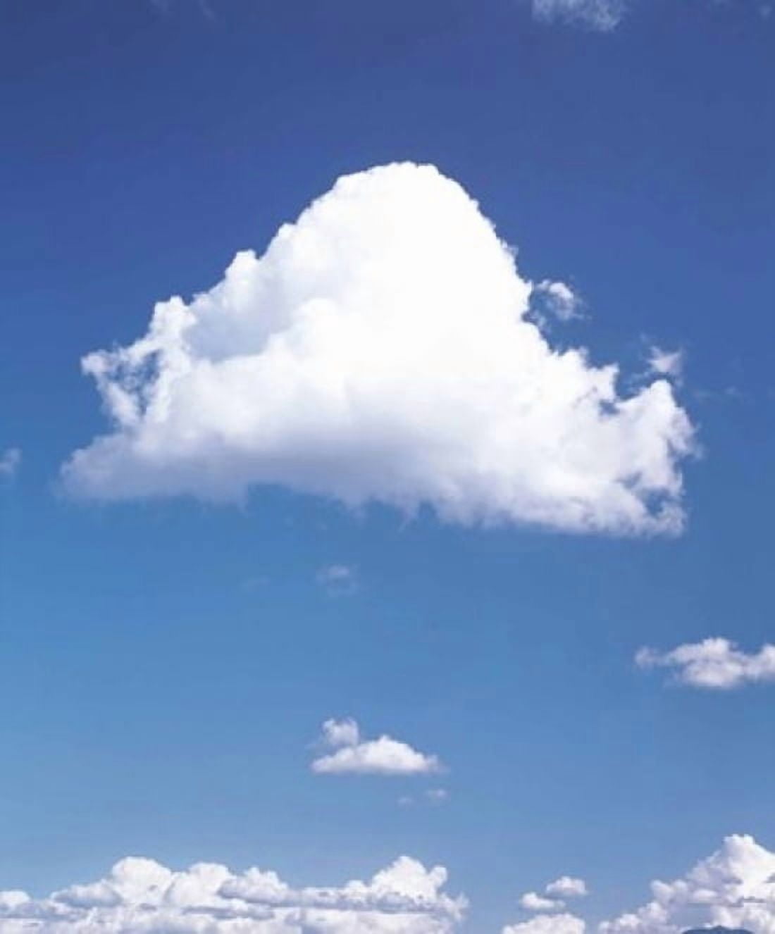Clouds in Blue Sky Canvas Art - Panoramic Images (20 x 24)