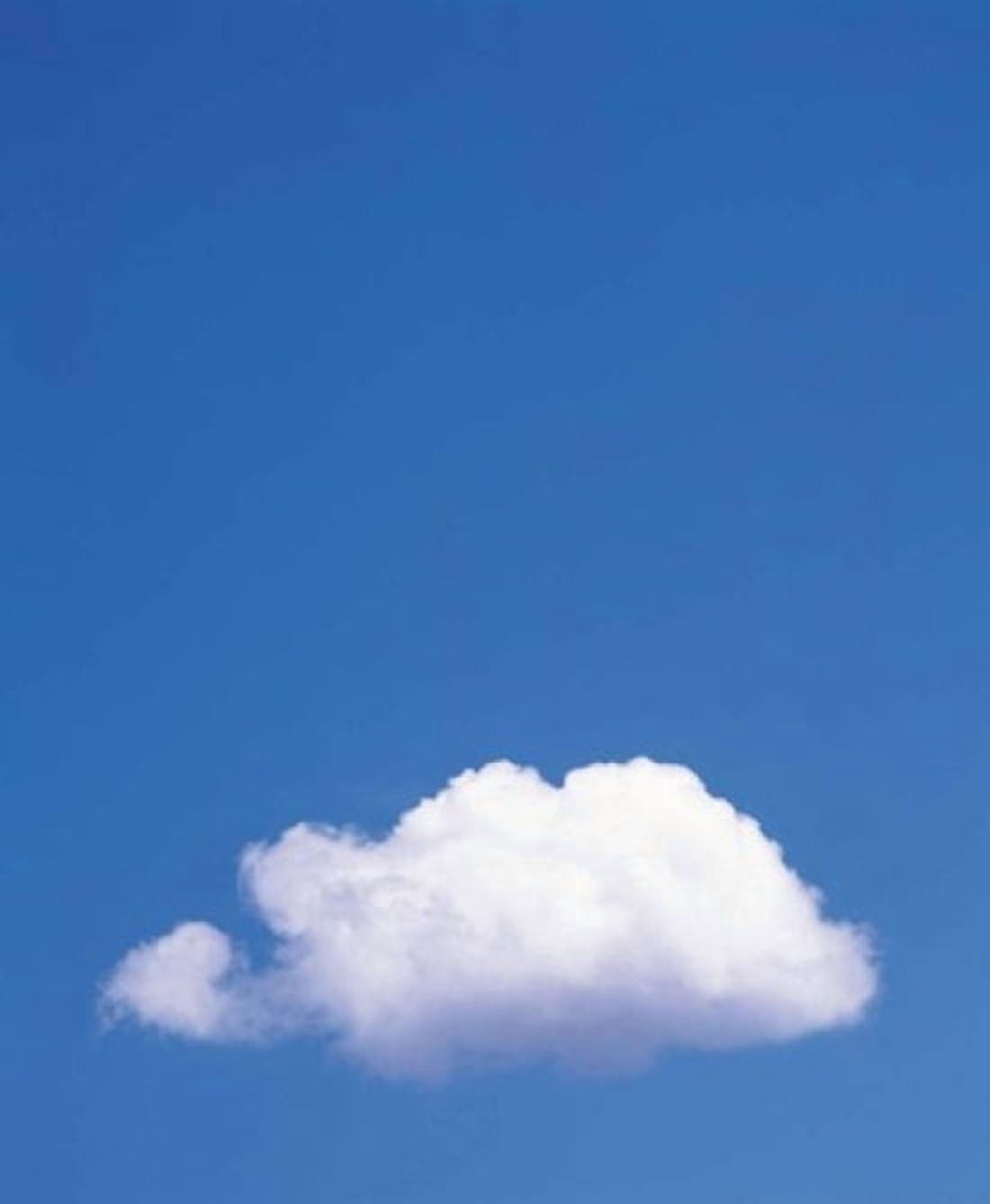 Clouds in Blue Sky Canvas Art - Panoramic Images (20 x 24)