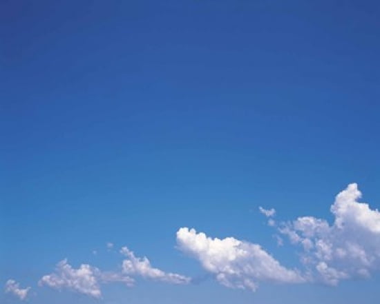 Clouds in Blue Sky Canvas Art - Panoramic Images (24 x 20)