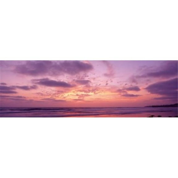 Clouds in The Sky At Sunset Pacific Beach San Diego California USA Poster Print