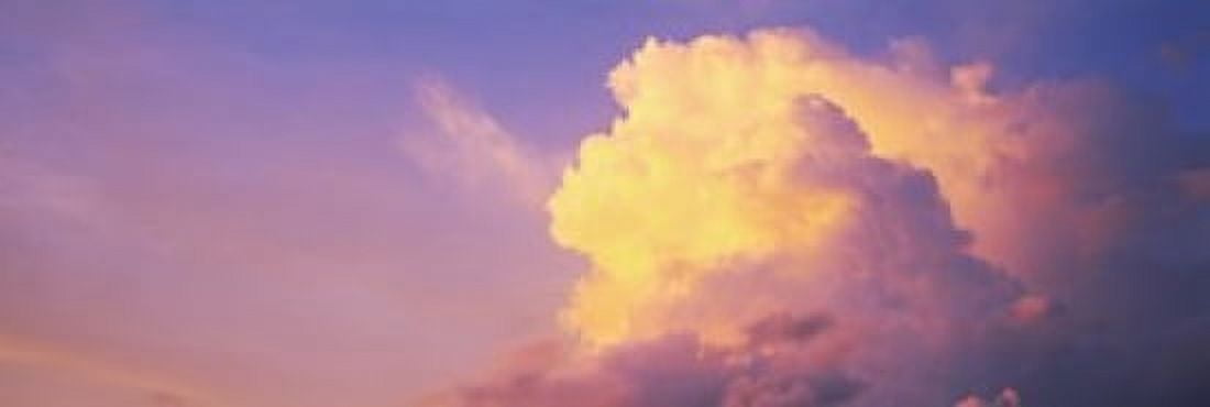 Clouds in the sky at dusk Hawaii USA Canvas Art - Panoramic Images (36 x 12)