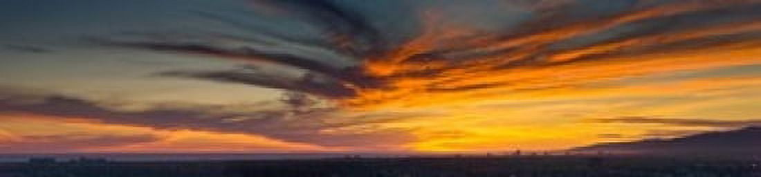 Clouds in the sky at dusk Marina Del Rey Santa Monica Los Angeles California USA Canvas Art - Panoramic Images (20 x 5)